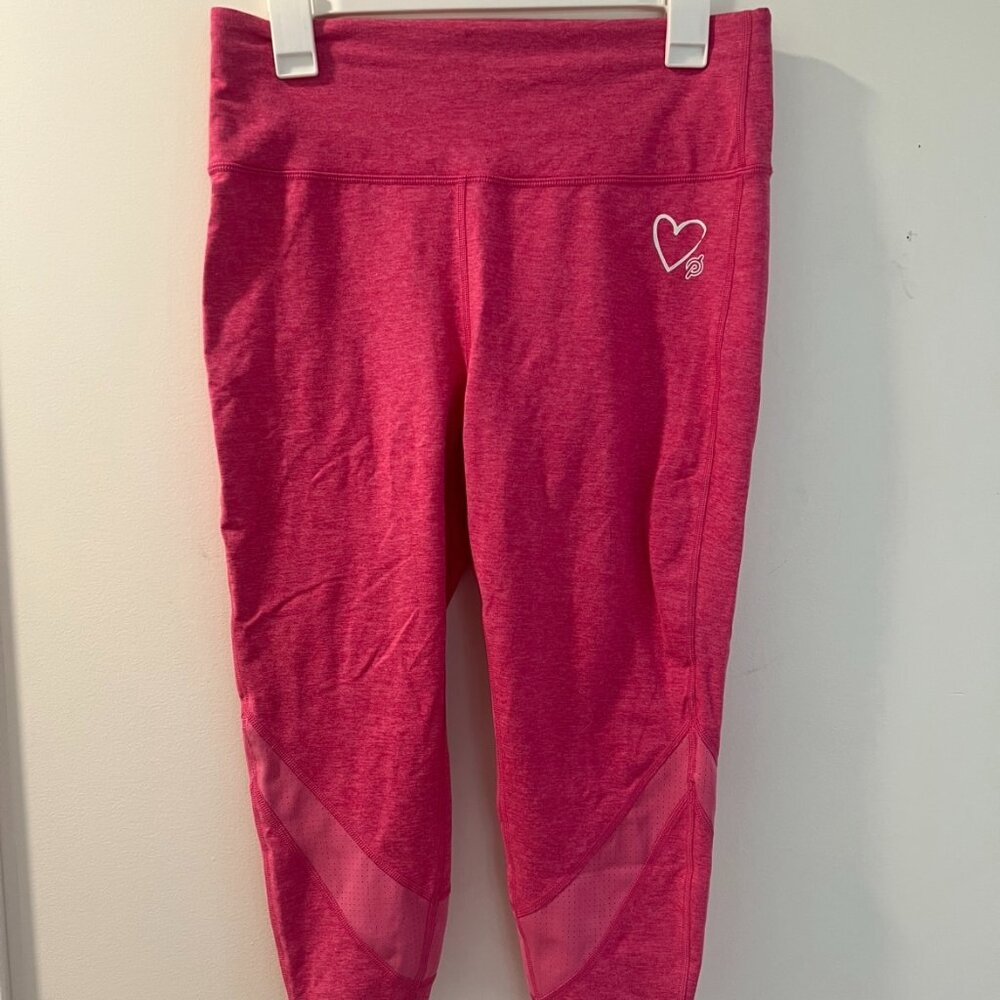 Pink Heart Peloton Capri Leggings